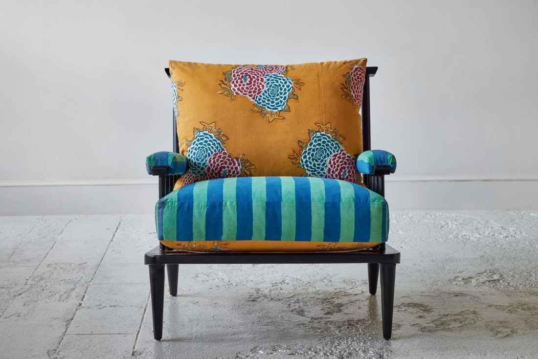 Metal Outdoor Spindle Chair (reversible, set of 2)