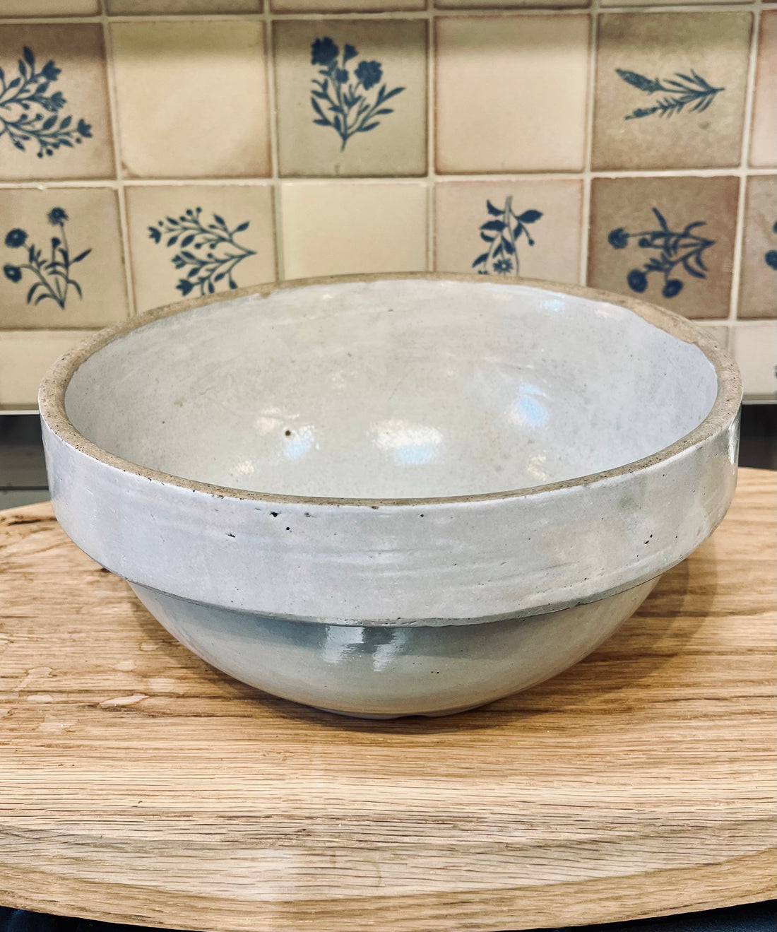 Vintage Grey Salad / Fruit Bowl