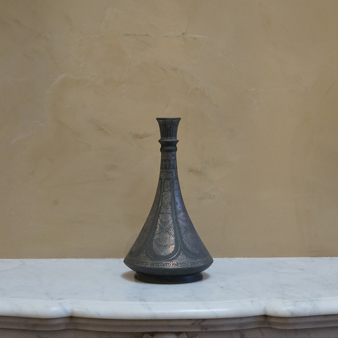 Bidriware Hand Etched Vase