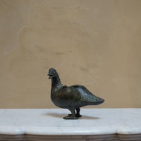 Vintage Bronze Bird Dish