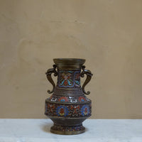 Japanese Champlevé Bronze Vase