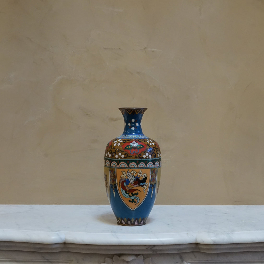Hand Painted Cloisonne Vase
