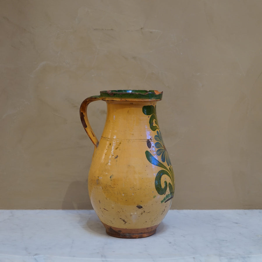28. Hand Painted Antique Hungarian Pitcher