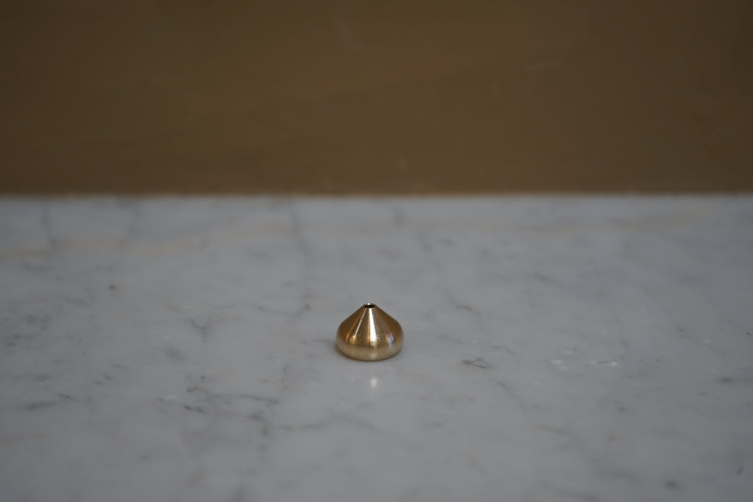 Medium Waterdrop Brass Incense Holder