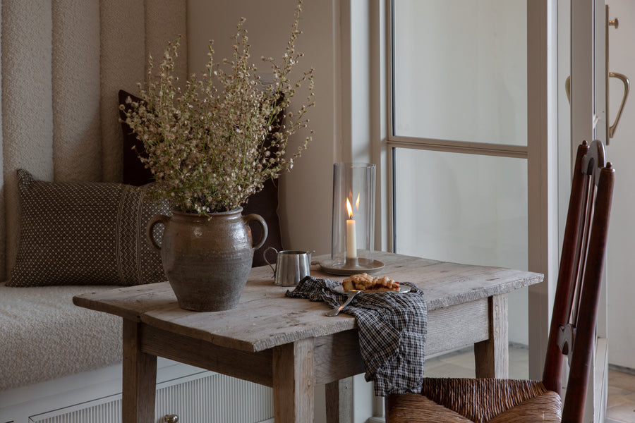 French 1900 Bleached Oak Table