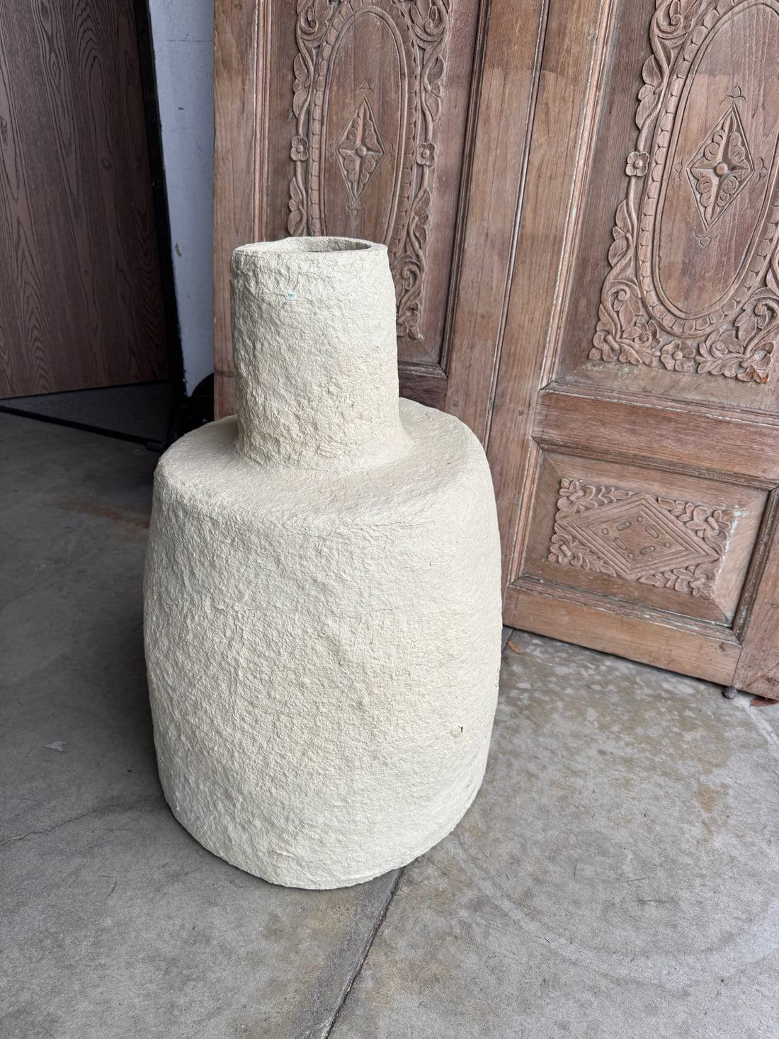 Paper Mache Large Vase - Pair
