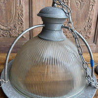 Ribbed Glass Lantern Pendant