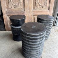 Indonesian Wood Side Table - Pair