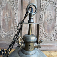 Industrial Aged Brass Pendant