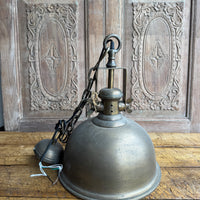 Industrial Aged Brass Pendant
