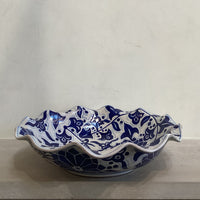 Hand Painted & Scalloped Talavera Bowl