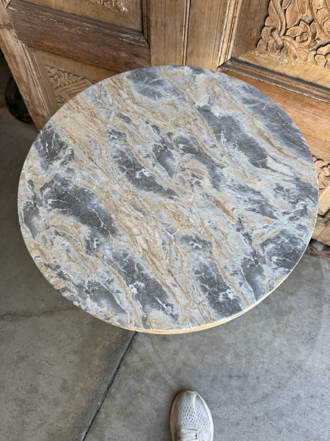 Concrete End Table (Sahara Marble- like Facade)