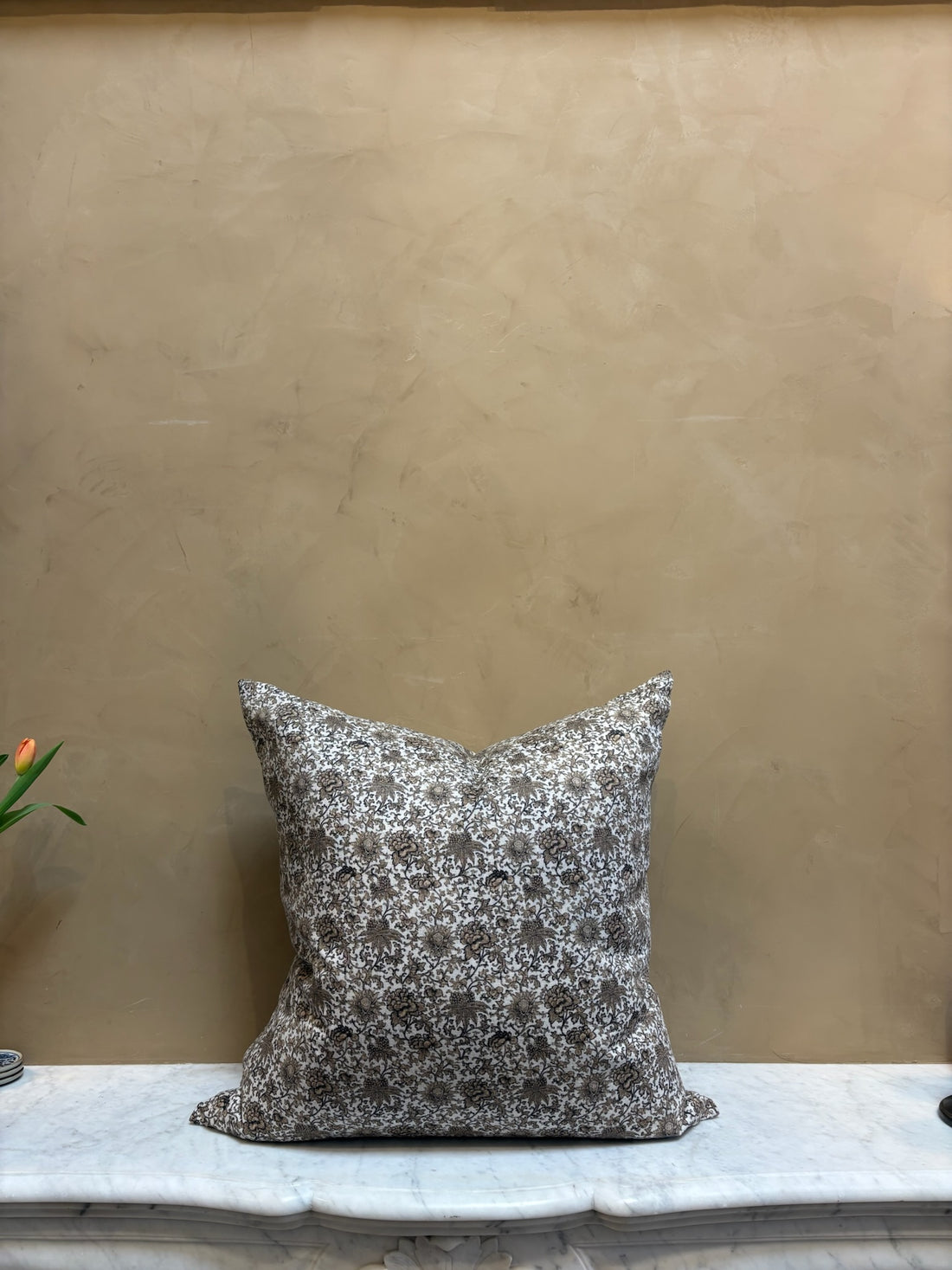 Garden Block Print Pillow