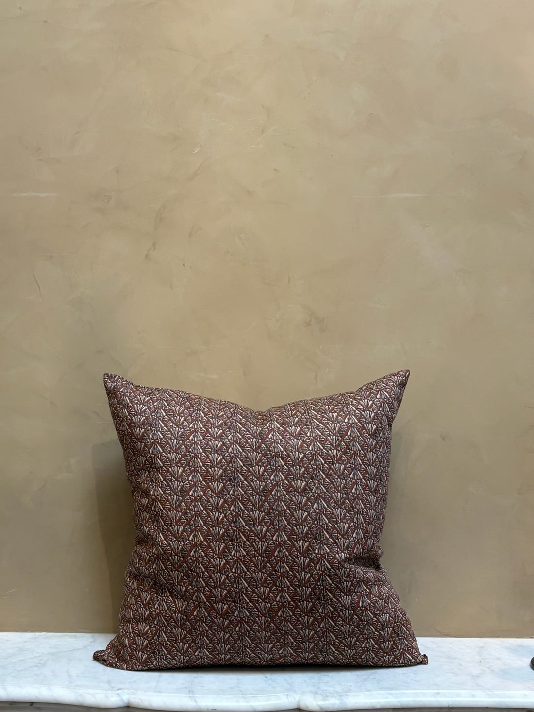 Geometric Rust Pillow