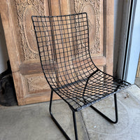 Outdoor Black Metal Chair - Set of 4