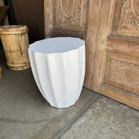 Outdoor Ribbed End Table - Pair