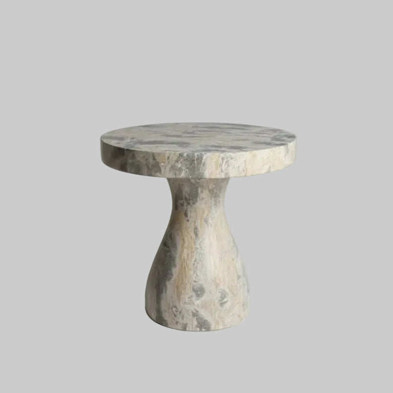 Concrete End Table (Sahara Marble- like Facade)