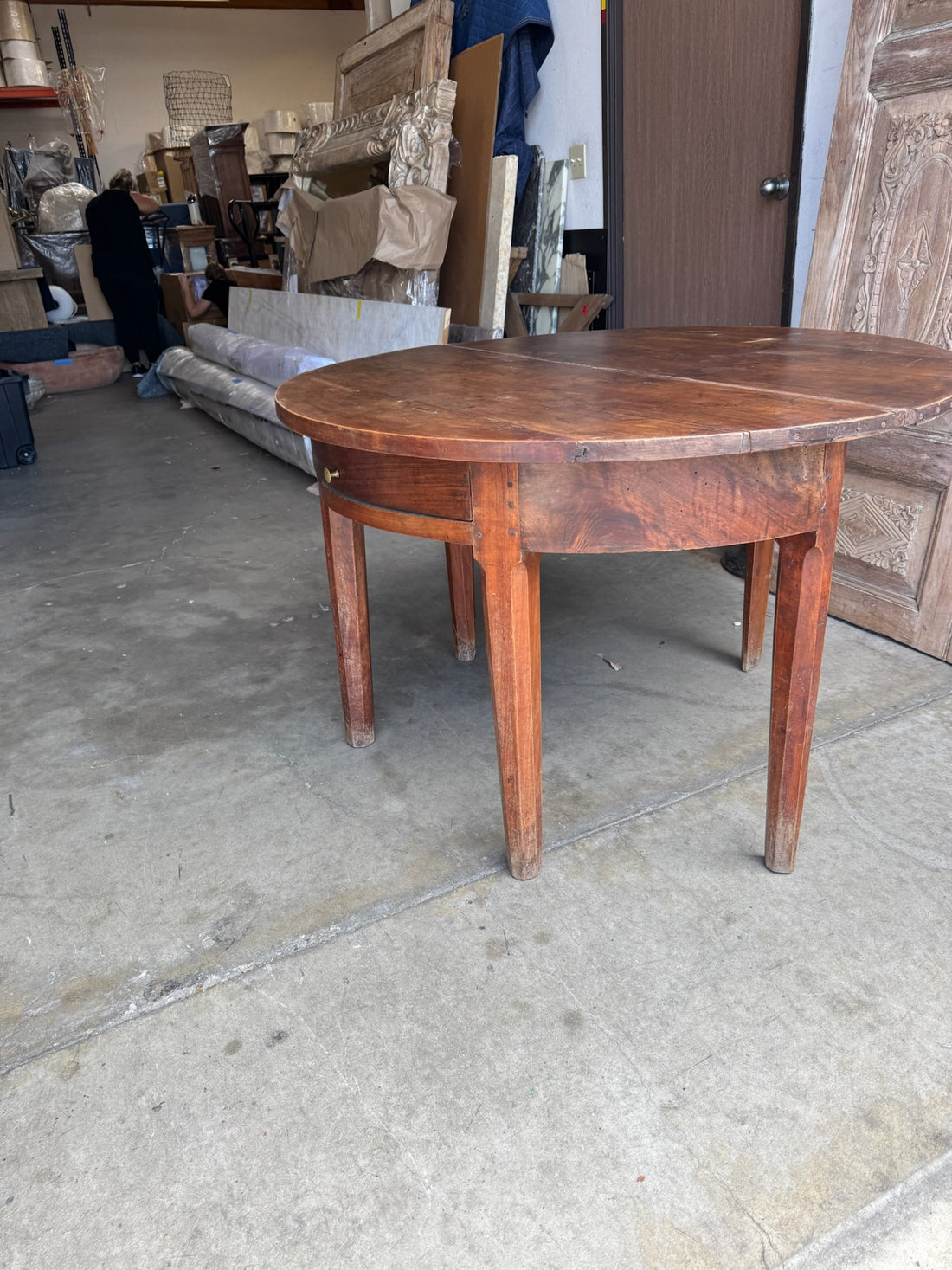 Vintage Walnut Folding Table