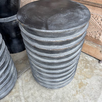 Indonesian Wood Side Table - Pair