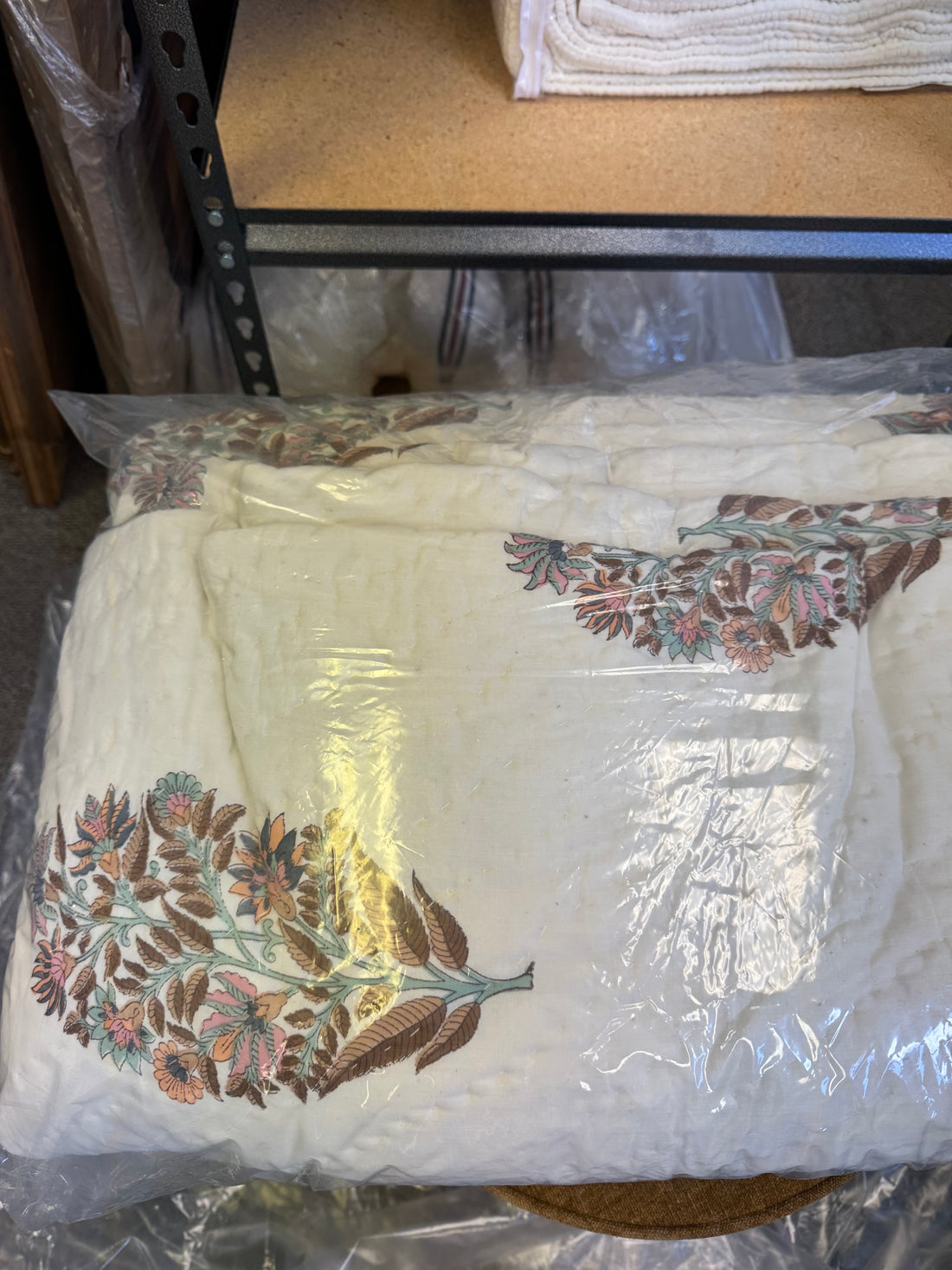 Floral Decal King Quilt
