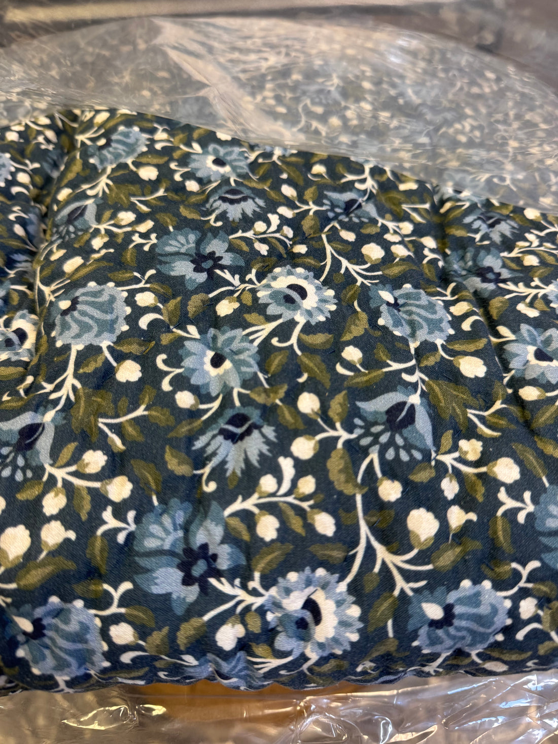 Blue Floral King Quilt