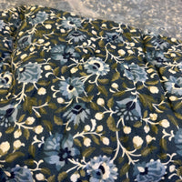 Blue Floral King Quilt