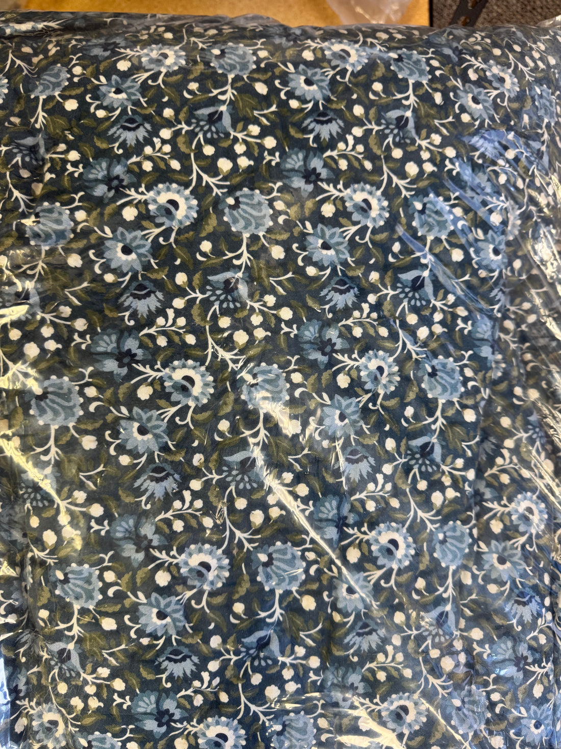 Blue Floral King Quilt