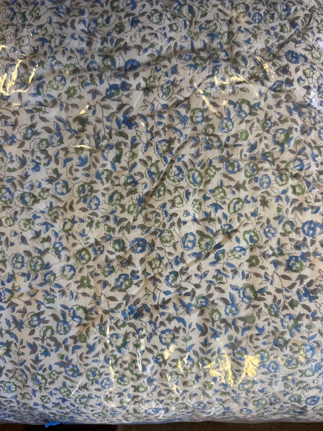 Mini Blue Floral Full/Queen Quilt