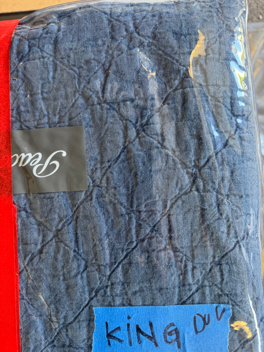 Navy Quilted King Duvet