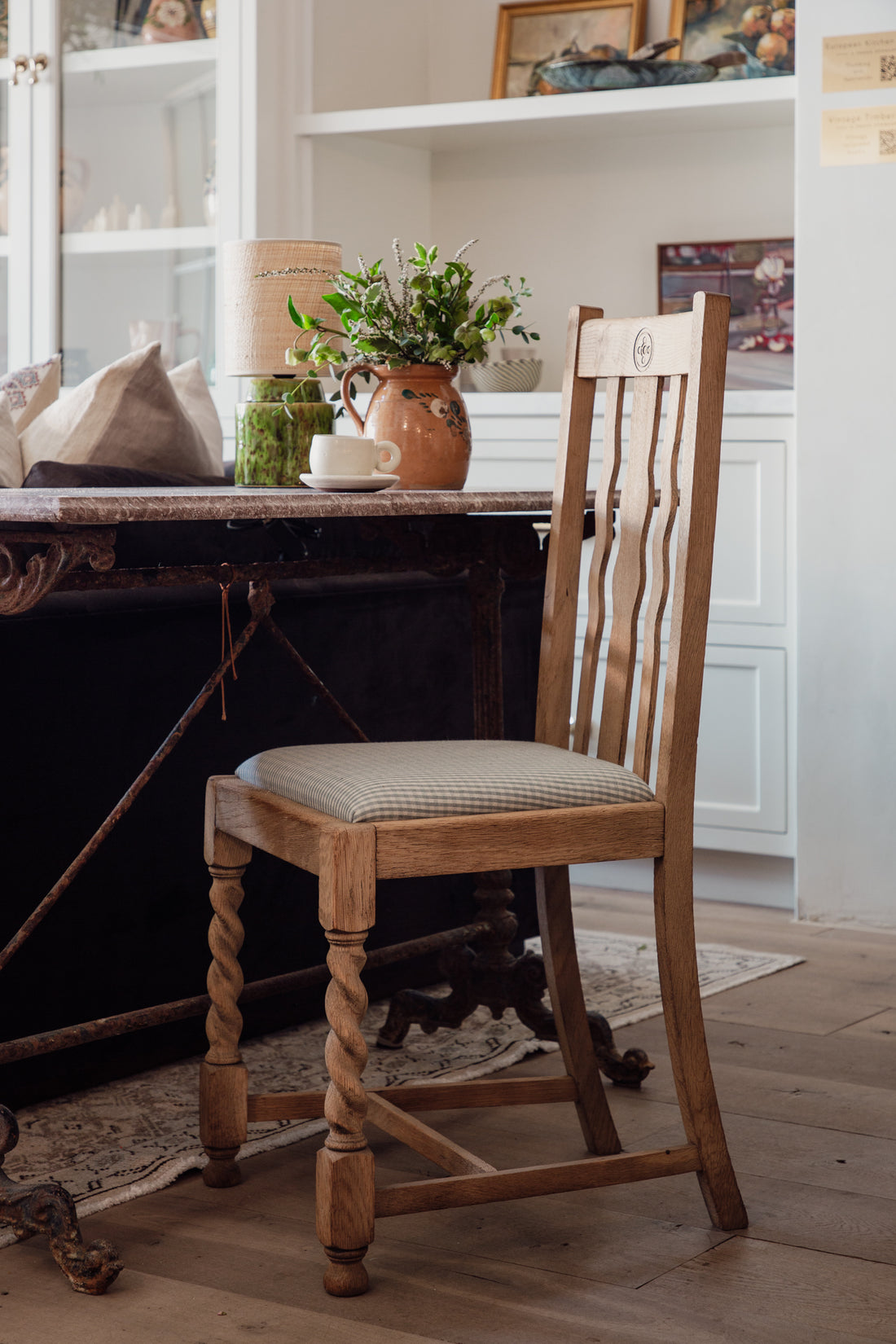 Antique French Marble Bistro Table