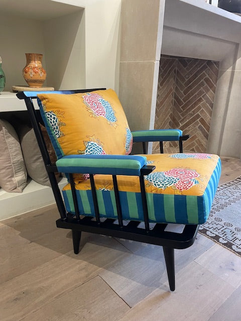 Metal Outdoor Spindle Chair (reversible, set of 2)