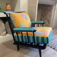 Metal Outdoor Spindle Chair (reversible, set of 2)