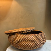 Round Basket with Lid