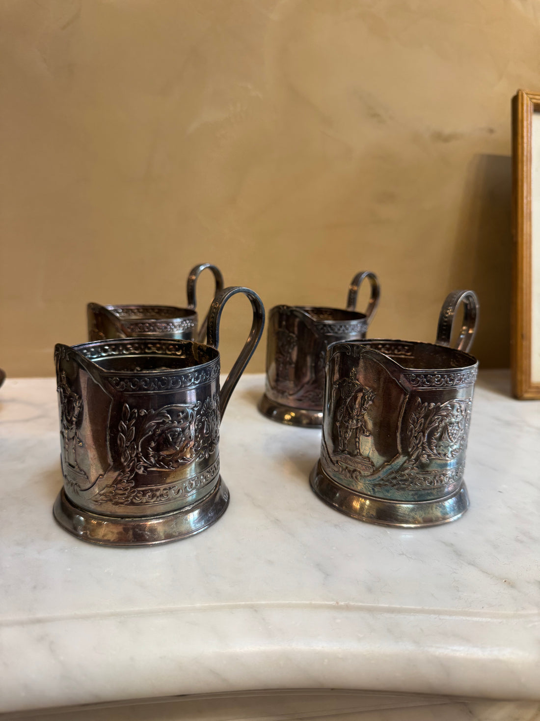 Russian Drinking Glass Holders - Set of 5