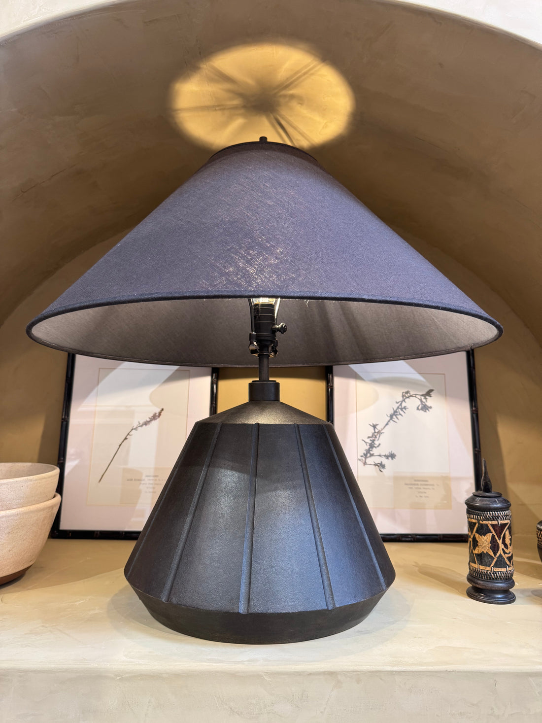 Black Tapered Lamp