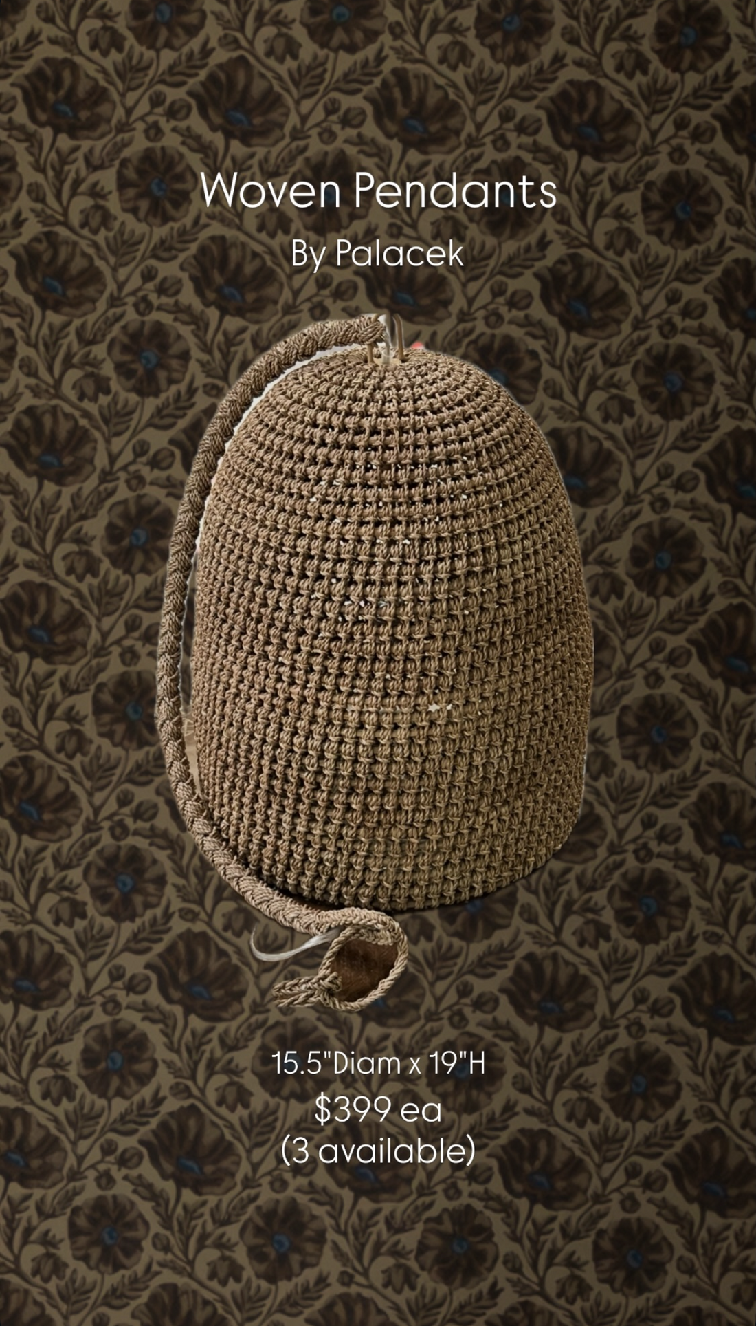 Woven Pendants by Palacek