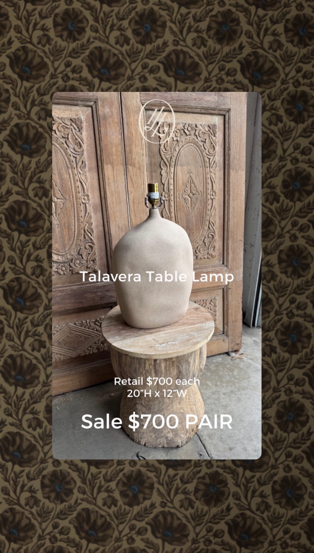 Talavera Table Lamp - Pair