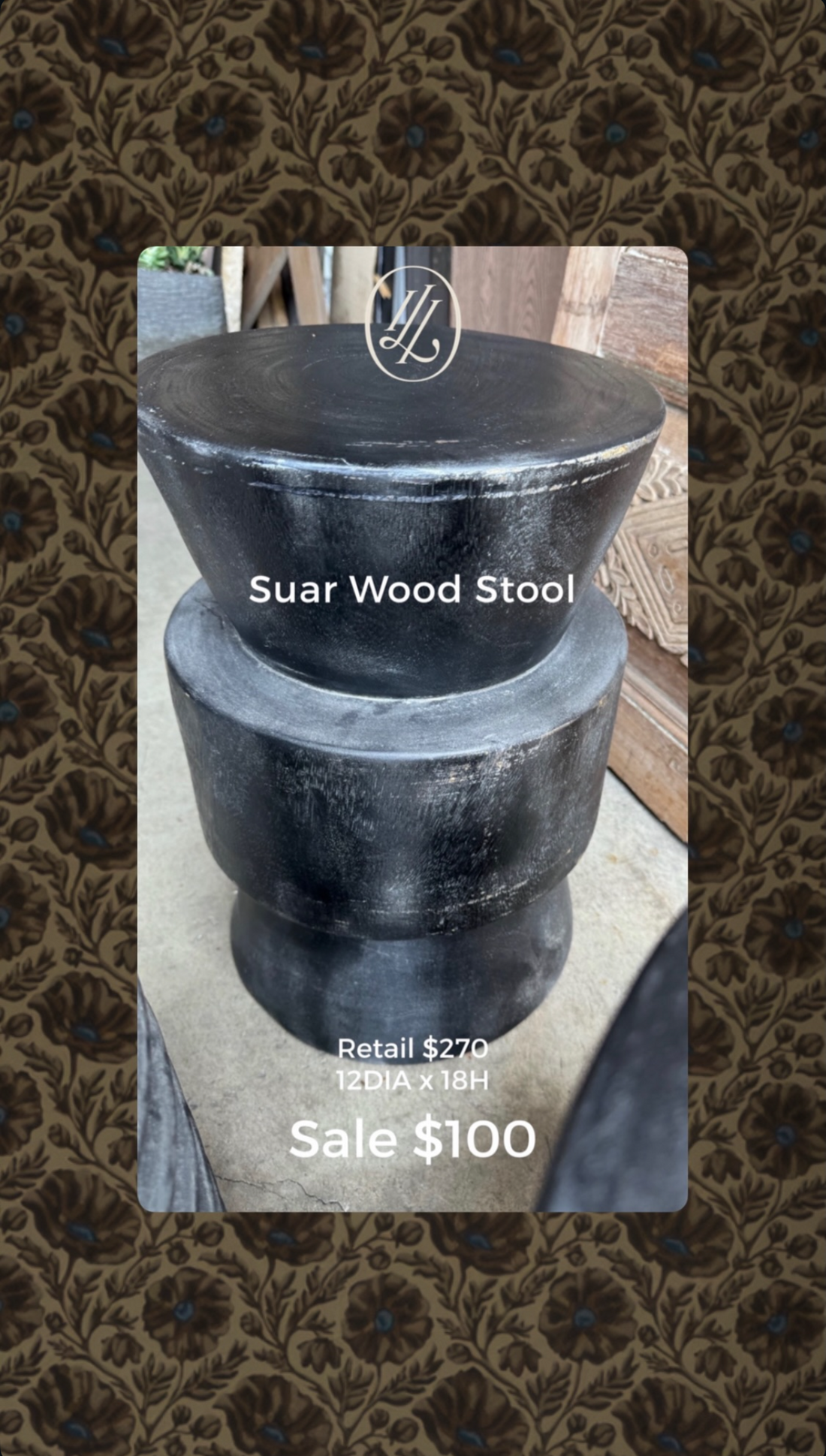 Suar Wood Stool