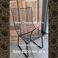 Wire Chair (S/4)