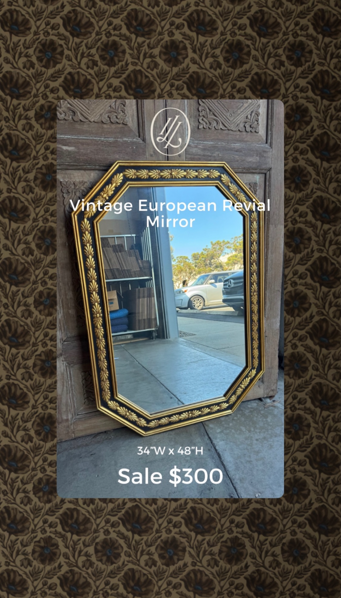 Vintage European Revival Mirror