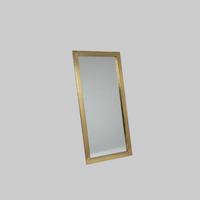 Vintage Patina Brass Mirror