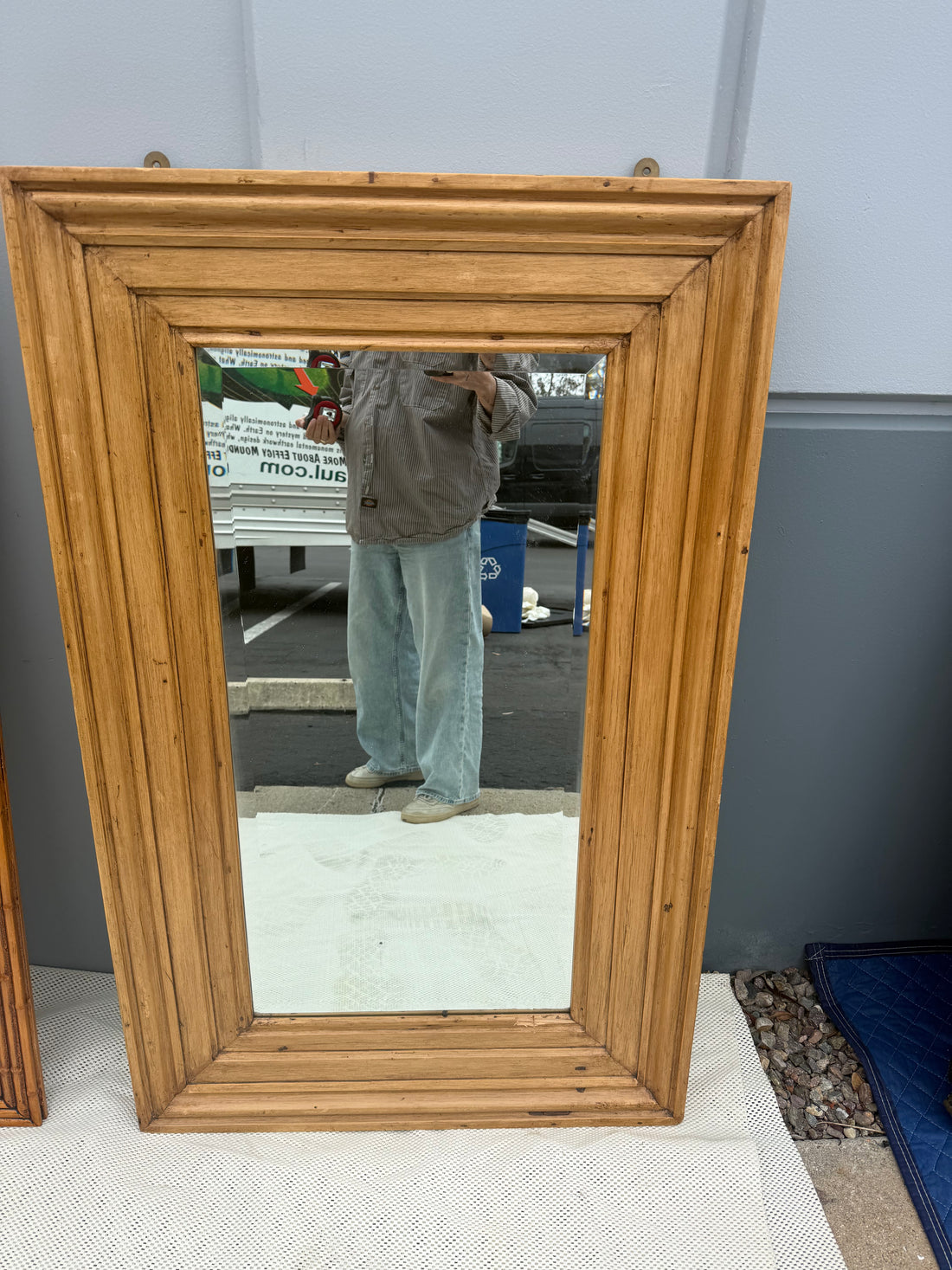 Old World Pine Mirror