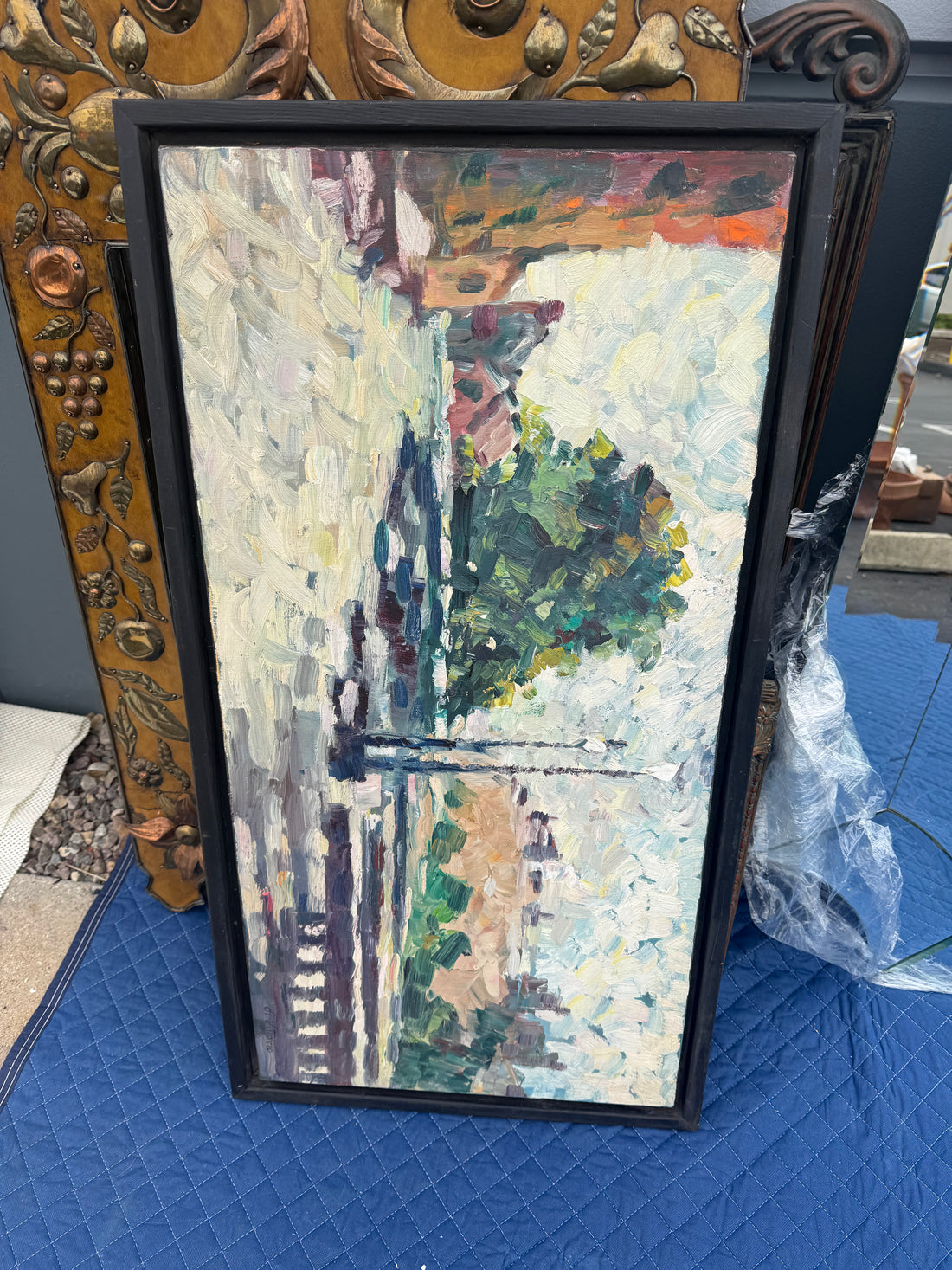Midcentury Oil on Canvas