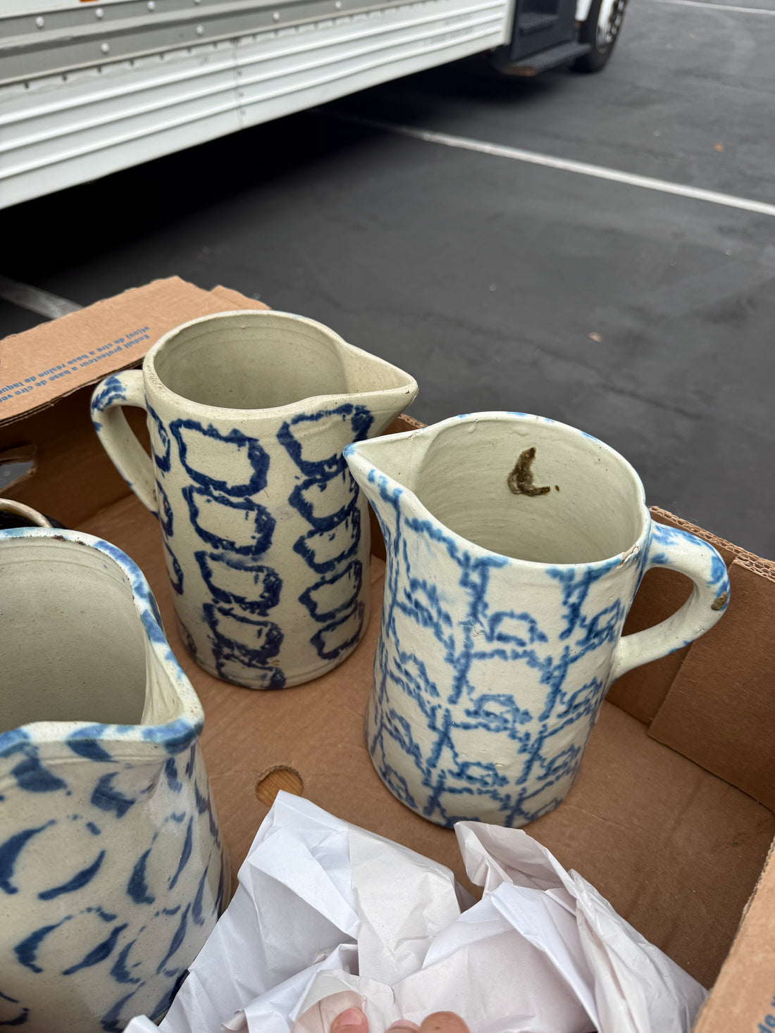 Vintage Spongeware Jug