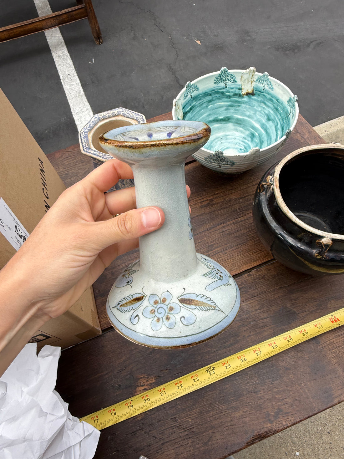 Hand Painted Candle Holder