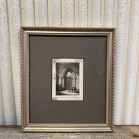 Antique Black and White Church Artwork B