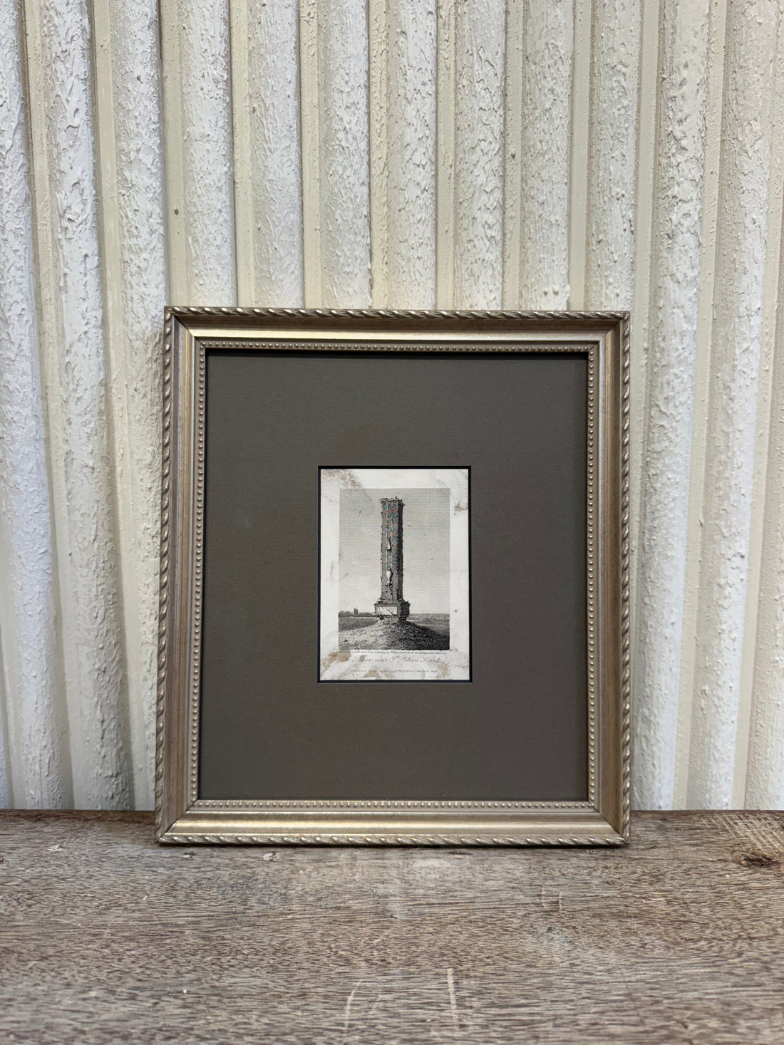 Antique Black and White Framed Drawing