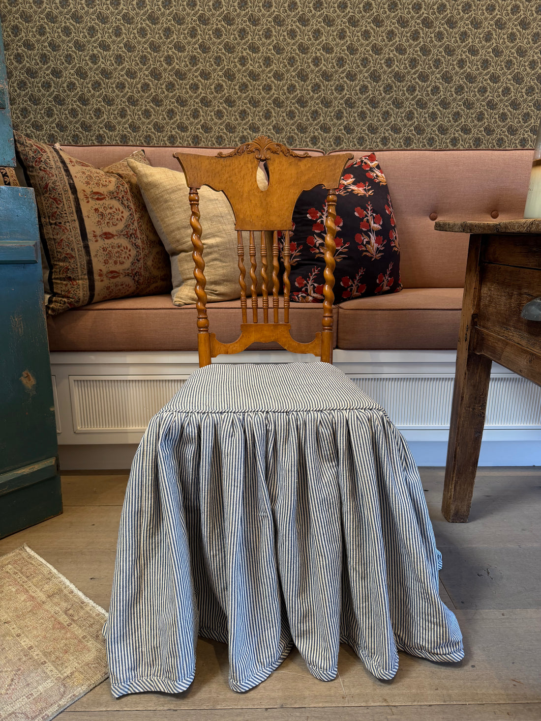 French Barley Twist Cane Chair