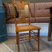 French Barley Twist Cane Chair