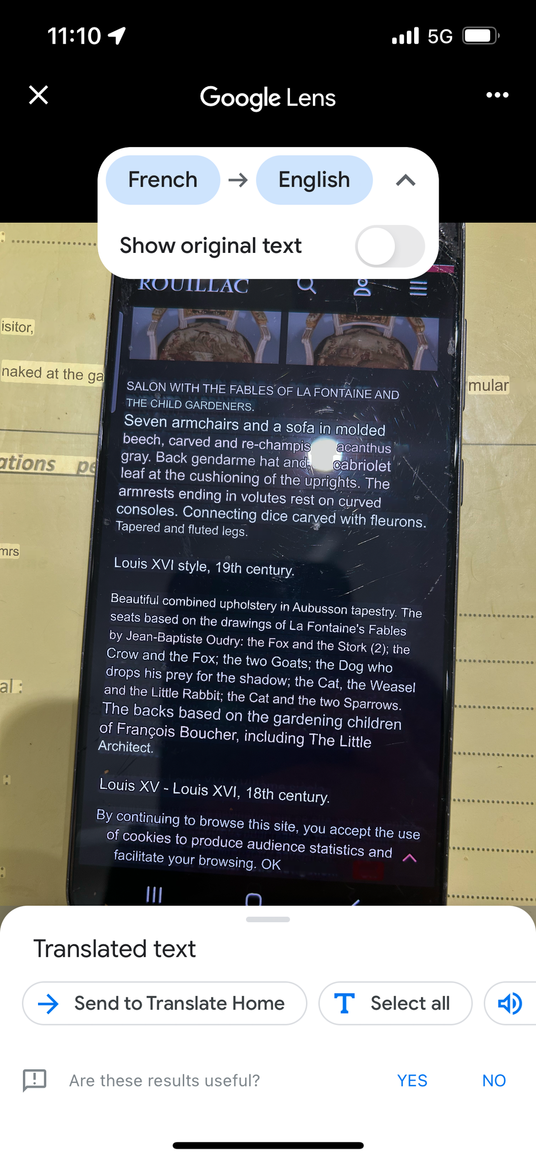 Sofa + 3 chairs - X ILI WH (needs repair - Rigo's)